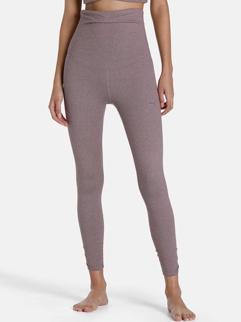 puma maternity purple mid rise tights