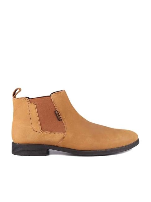 red chief men's brown chelsea boots