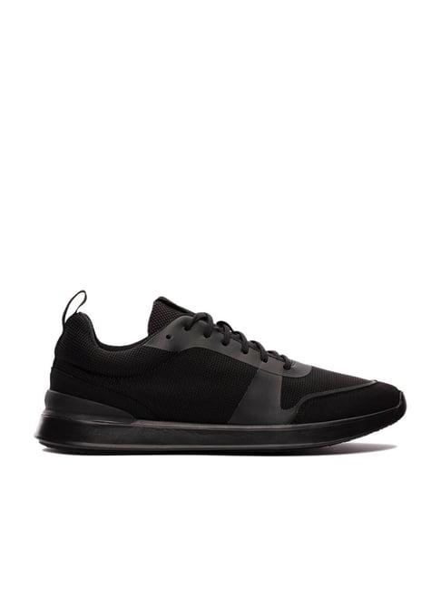 clarks men's lt lace black casual sneakers