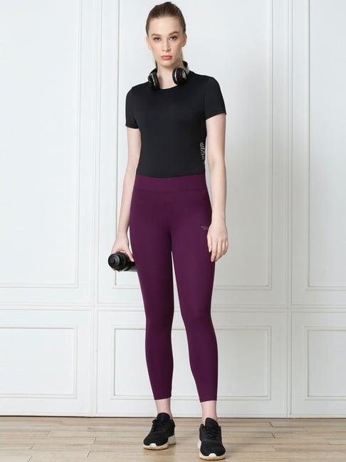 van heusen purple mid rise tights