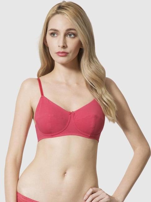 van heusen slim fit anti bacterial non padded solid magic fit bra - coral