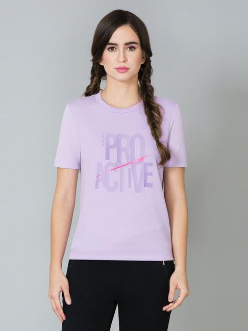 van heusen purple regular fit t-shirt