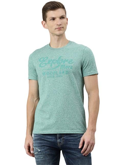 woodland light green crew t-shirt