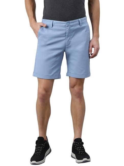 woods sky blue regular fit chino shorts