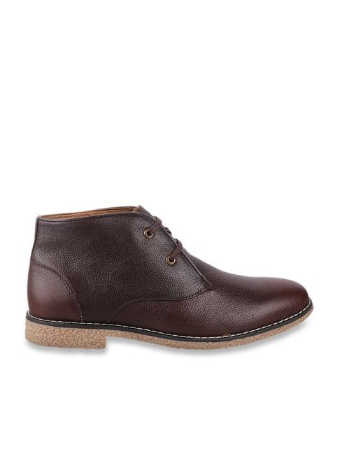 metro men's brown chukka boots