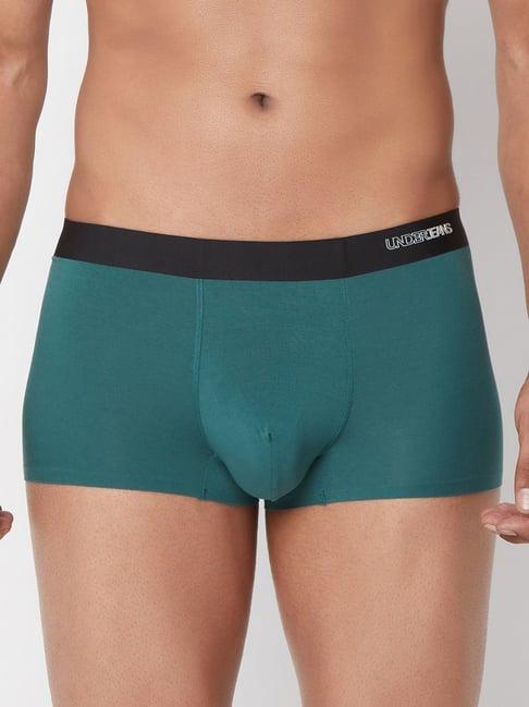 underjeans by spykar teal trunks