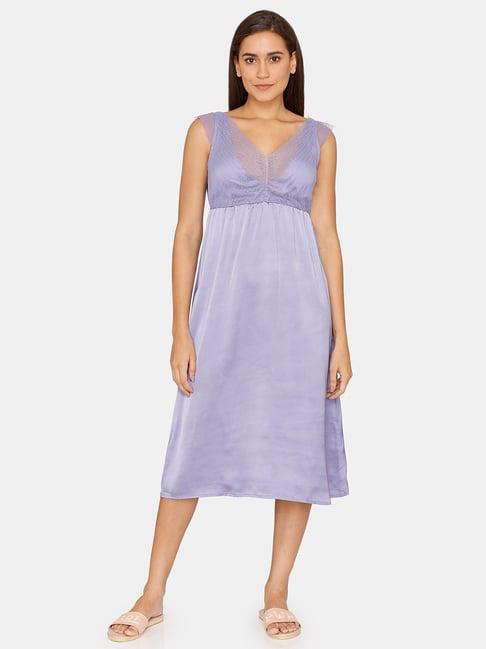 zivame purple night dress