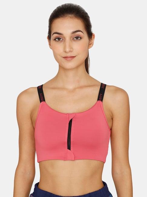 zelocity by zivame pink sports bra