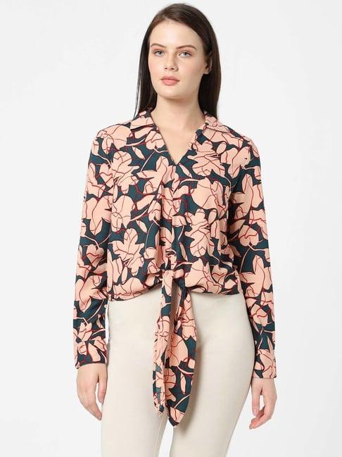 vero moda multicolor printed top