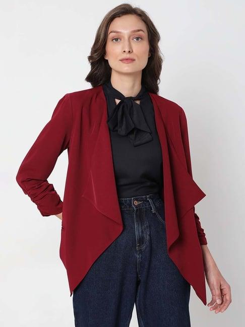 vero moda maroon shrug