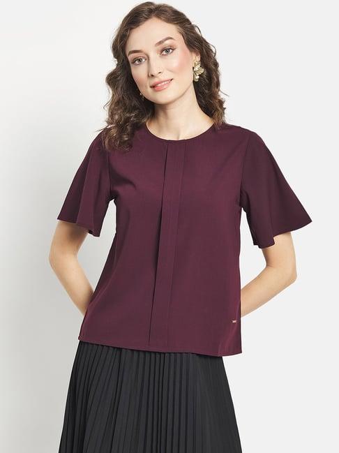 mettle purple cotton top