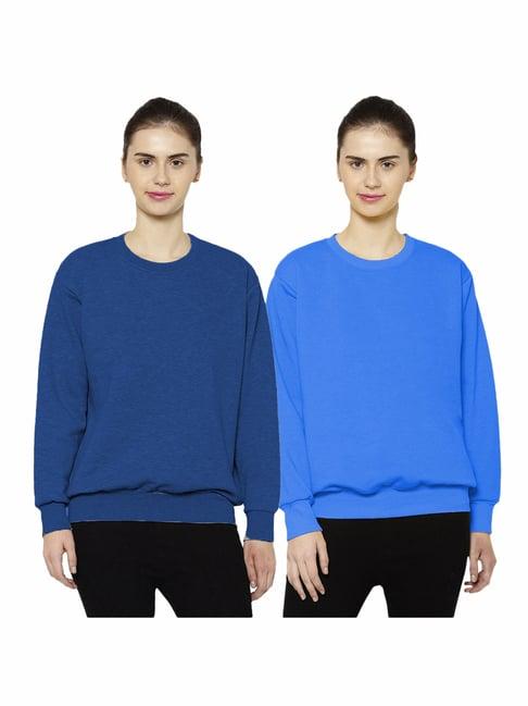 vimal jonney blue round neck pullover - pack of 2