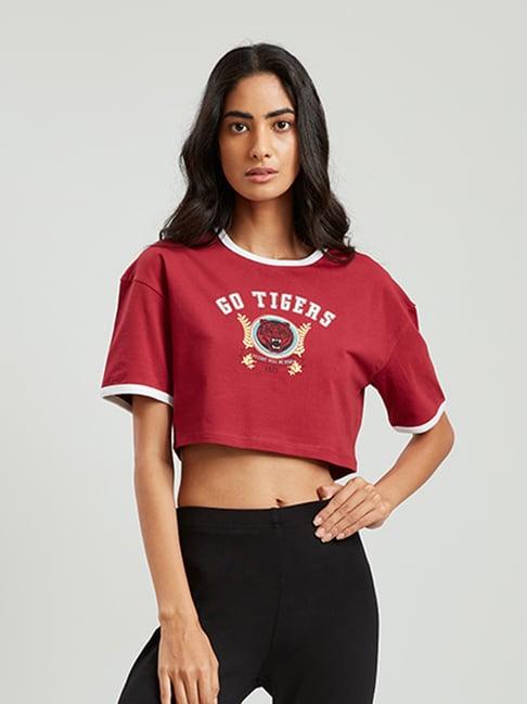 cover story maroon t-shirt