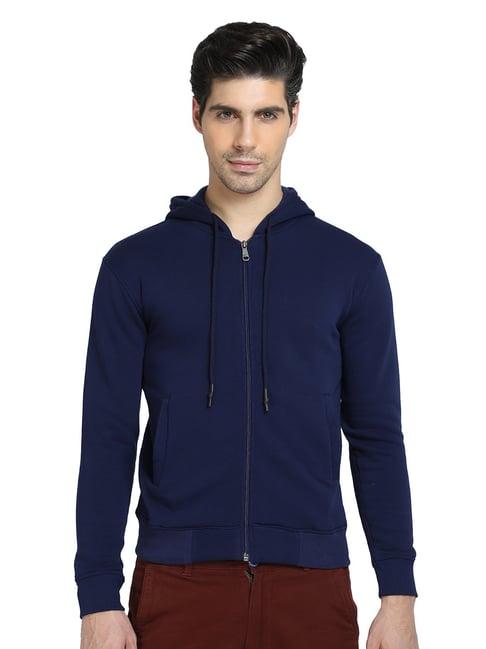 dyca navy full sleeves hooded sweatshirt