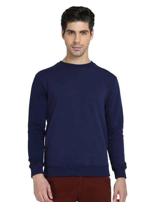 dyca navy full sleeves round neck sweatshirt