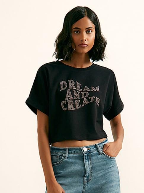 cover story black crew t-shirt