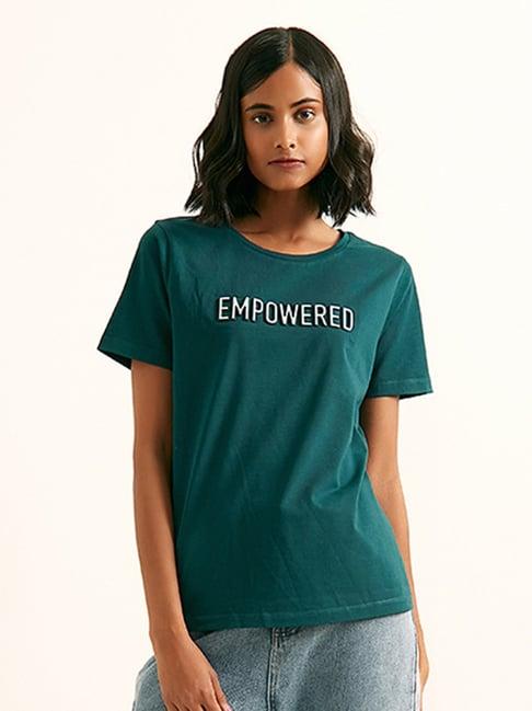 cover story teal crew t-shirt