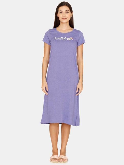 rosaline by zivame purple night dress