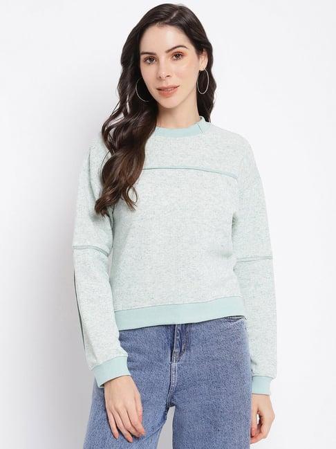 latin quarters green regular fit sweater