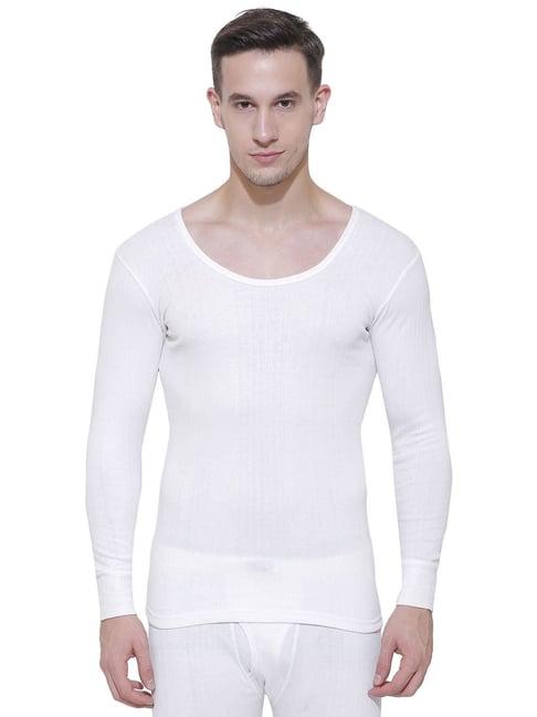 bodycare white regular fit thermal top