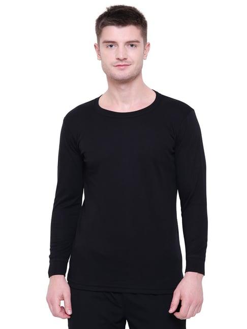 bodycare black regular fit thermal top