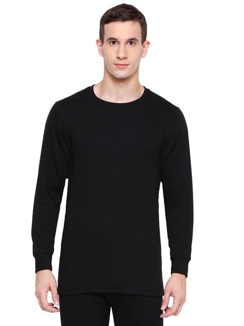 bodycare black regular fit thermal top