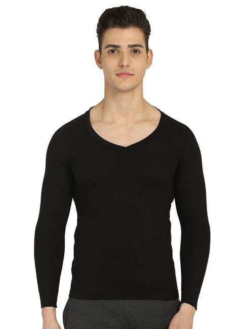 bodycare black regular fit thermal top