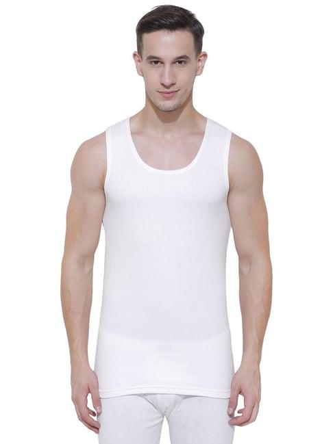 bodycare white regular fit vest