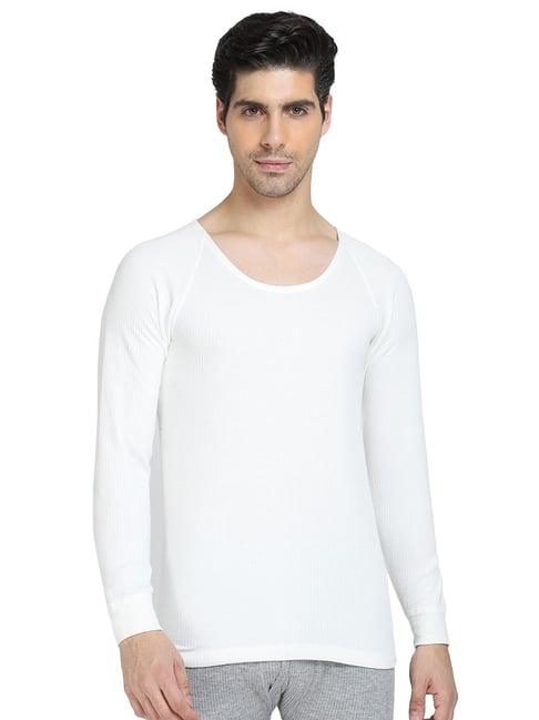 bodycare white regular fit thermal top