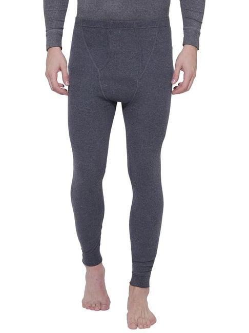 bodycare anthra melange regular fit thermal bottoms