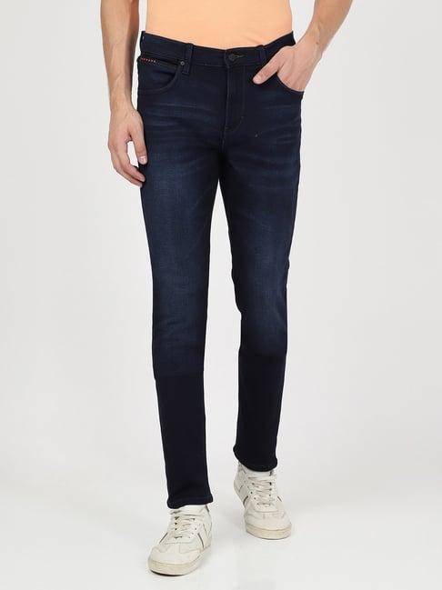 lee navy blue skinny fit jeans