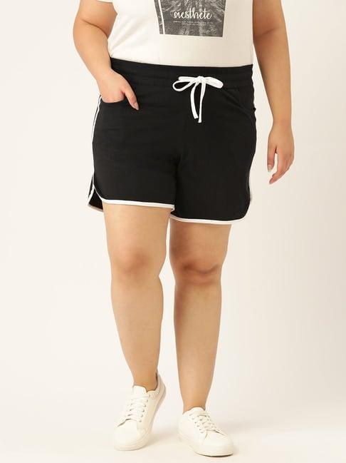 therebelinme black cotton shorts