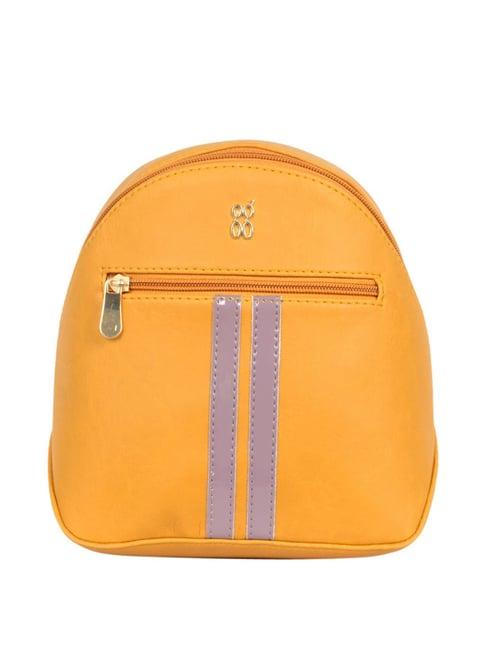 baggit yellow medium backpack