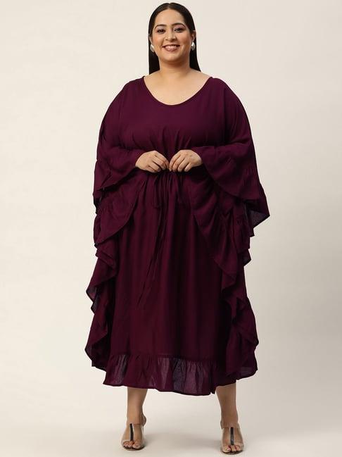 therebelinme plum kaftan dress