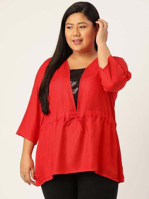 therebelinme red embellished top