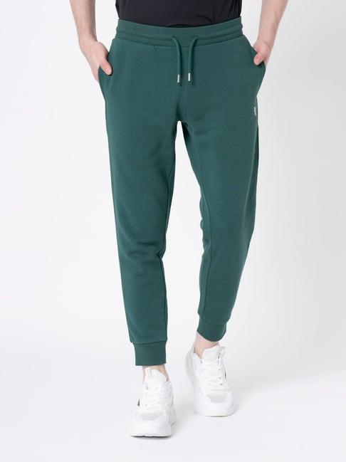 red tape dark green regular fit joggers