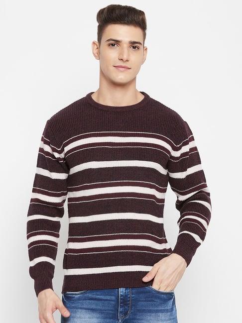 duke wine stripes sweater