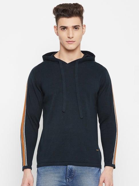 duke dark navy hooded sweater