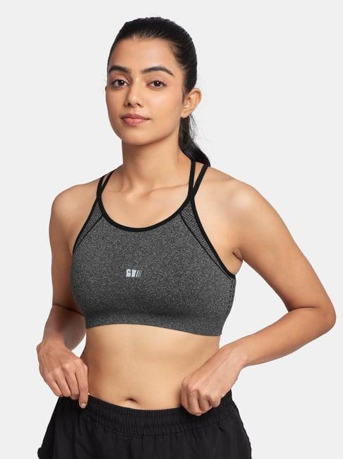 the souled store grey training sports bra