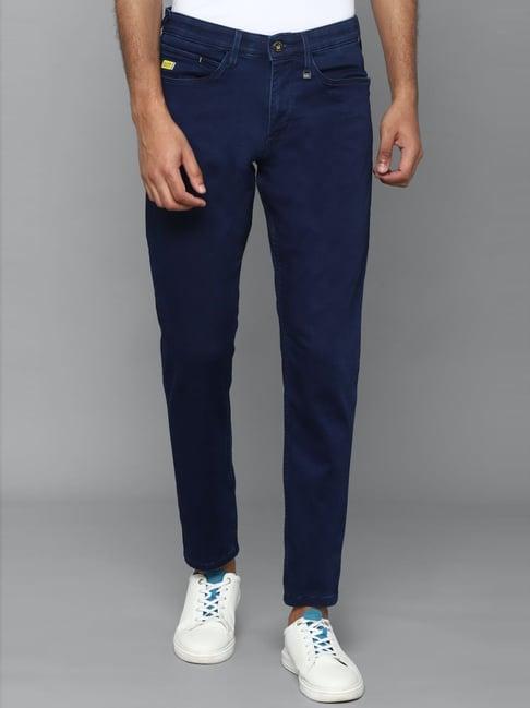 allen solly jeans navy slim fit jeans