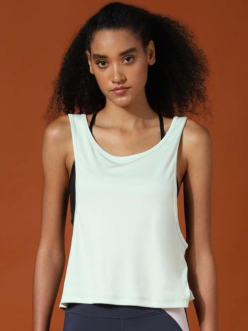 only aqua round neck tank top