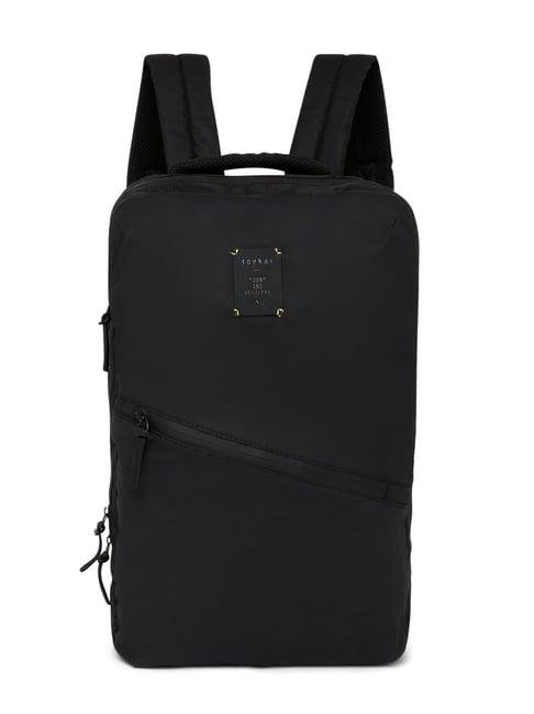 spykar 12 ltrs black solid medium backpack