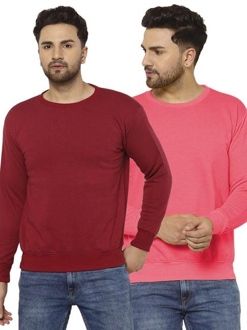 vimal jonney multicolor regular fit sweatshirt - pack of 2