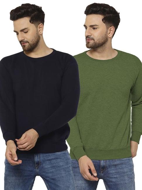 vimal jonney multicolor regular fit sweatshirt - pack of 2