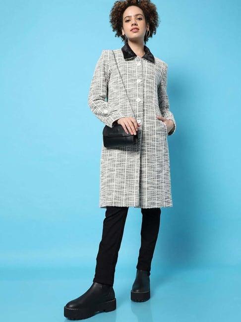 campus sutra grey longline coat