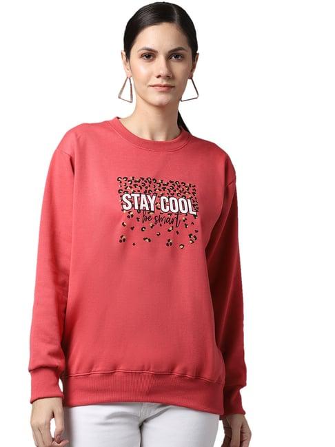 vimal jonney coral fleece graphic print sweatshirt