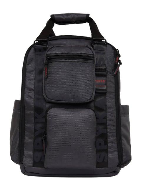 spykar 20.8 ltrs dark grey  medium backpack