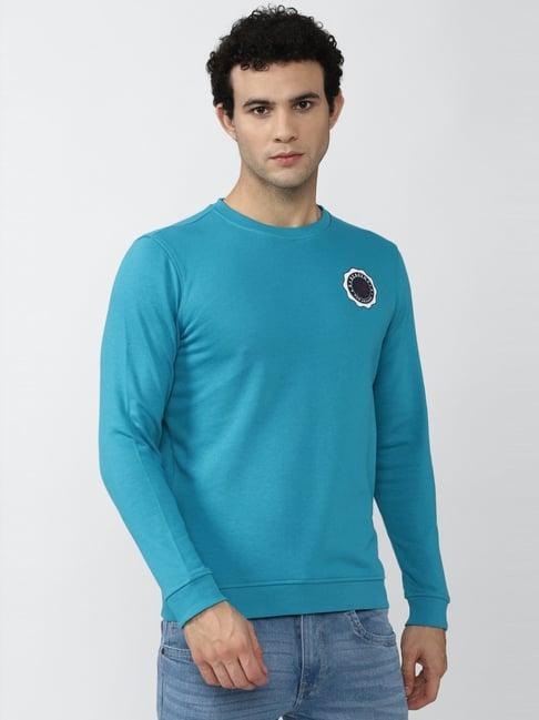 academy by van heusen blue slim fit sweatshirt