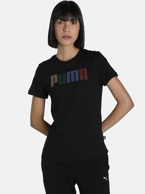 puma multicolor logo regular fit t-shirt