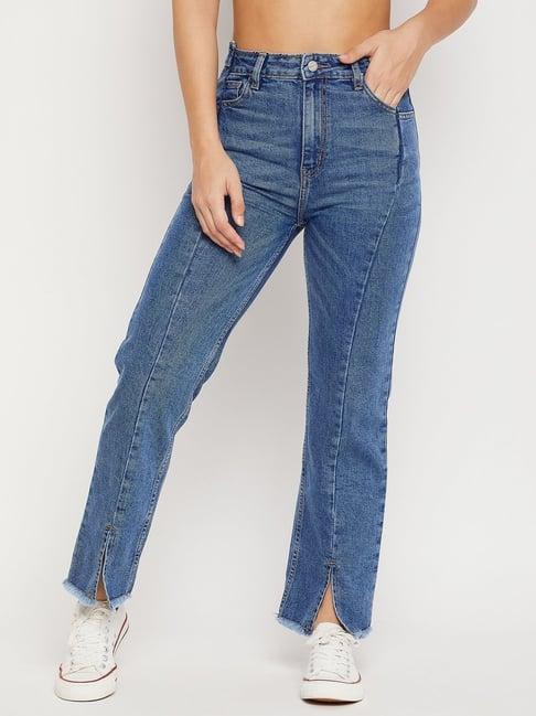 madame blue mid rise jeans